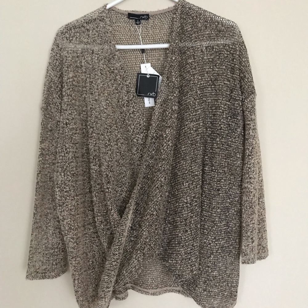 NWT RXB Stein Mart Taupe sweater - Size M